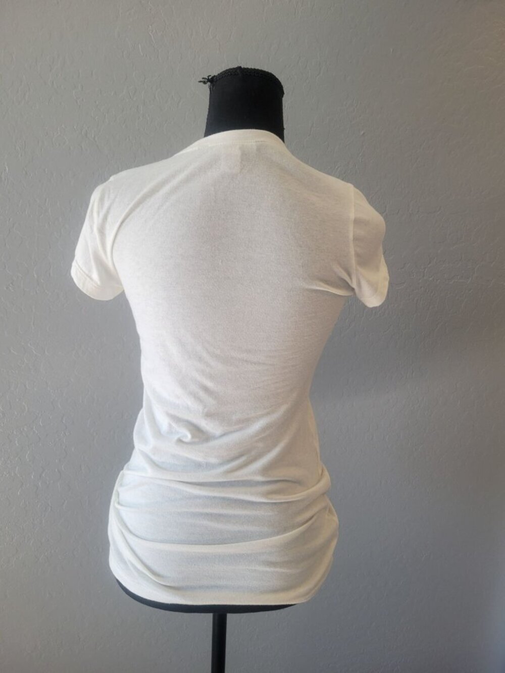Victoria's Secret T-shirt silver rhinestone angel wings and gold lettering M - Picture 7 of 10